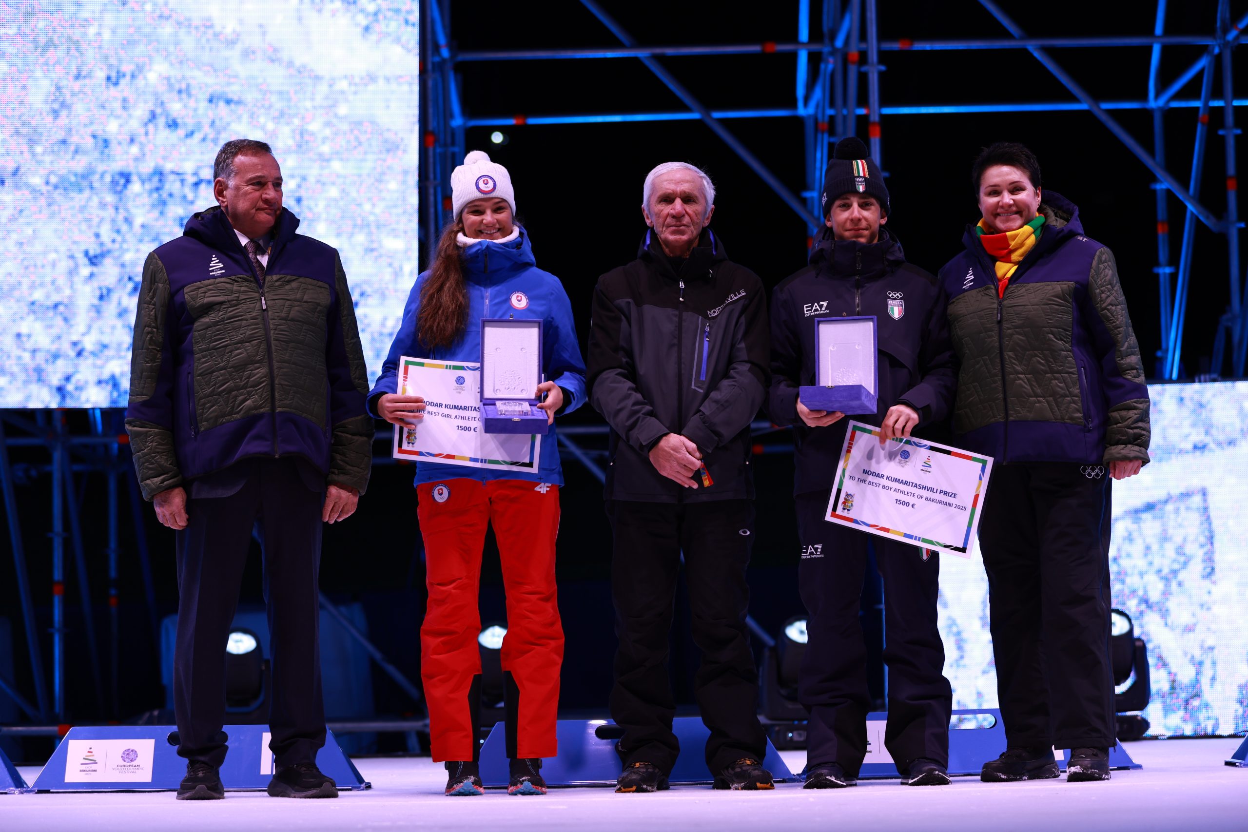 Bakuriani 2025 Closing Ceremony sees Strakova and Pedranzini named Nodar Kumaritashvili Award winners